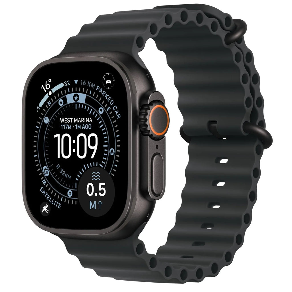 Apple Watch Ultra 3 49mm Black Titanium Case GPS + Cellular Ocean Band (Black)